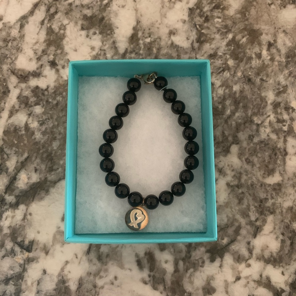 Tiffany & Co. Loving Heart Black Onyx Bracelet